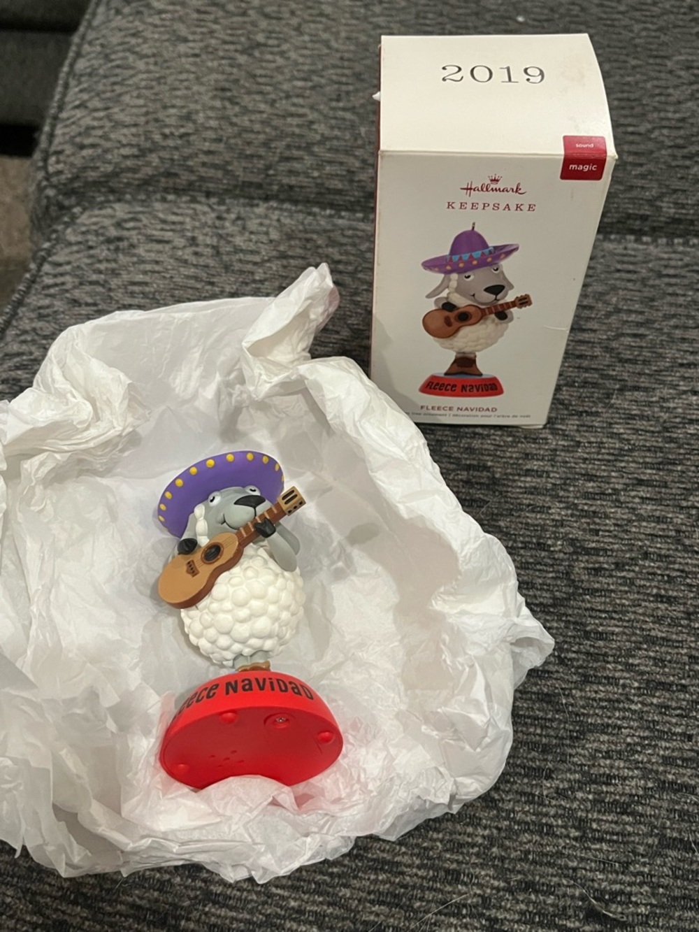 Hallmark Keepsake Christmas Ornament 2019 FLEECE NAVIDAD In Box